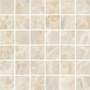 Керамогранит VITRA MARBLE-X R9 Ректификат Мозаика Скайрос Кремовый Лаппато 5x5