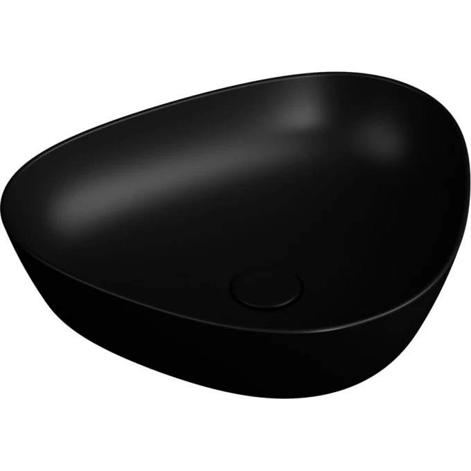 Раковина-чаша VITRA PLURAL низкая, треугольная 47 cм, цвет Матовый Черный 7812B483-0016