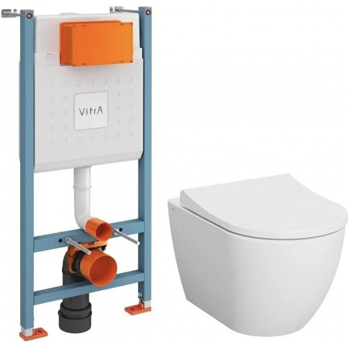Унитаз c инсталляцией VITRA MIA ROUND 9873B003-7205 Унитаз c инсталляцией VITRA MIA ROUND 9873B003-7205